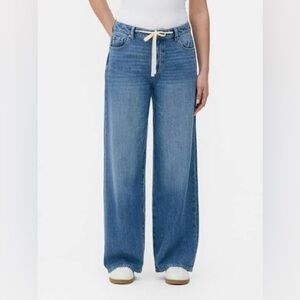 MAKE AN OFFER - MARKS & SPENCER M&S Wide Leg Jeans Drawstring